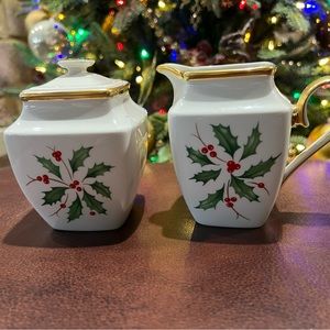 Lenox - Holiday - Square Creamer & Sugar Set